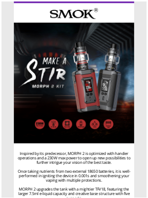 Shenzhen IVPS Technology Co. Ltd. - SMOK MORPH 2 KIT