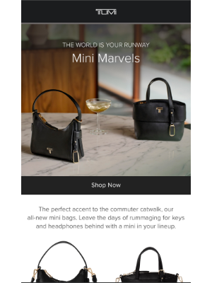 TUMI - Mini Bags, Major Impact