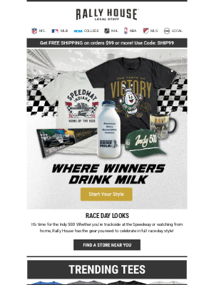 Rally House - Race Day Is Here 🏎️💨 | Shop Your Indy 500 Gear Now 🏁