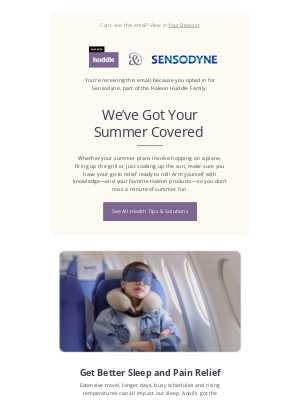 Sensodyne - Navigate Summer Challenges With the Help of Haleon Huddle