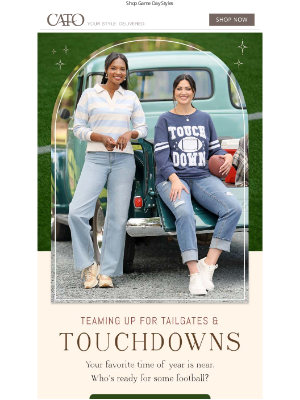 Cato Fashions - Get Ready for GAME DAY! 🏈