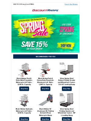 Discount Ramps - Your Cart’s About to Feel 15% Lighter: Shop Now➡️⬇️