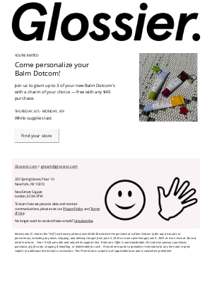 Glossier - Let's get crafty
