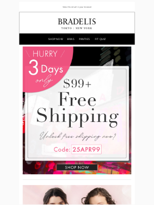 Bradelis New York - Shop & Save! Free Shipping on Orders $99+   Limited Time Only!