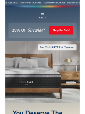 Helix Sleep - Did someone say 25% off?