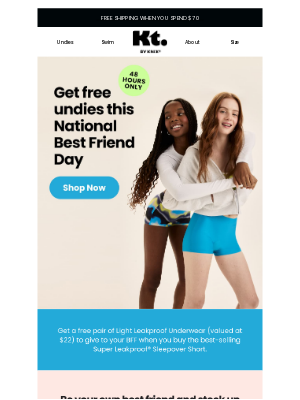 Knixteen - BOGO Period Undies for your BFF
