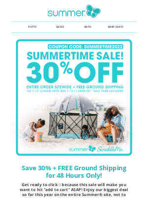 Summer Infant - The *Prime* Time for a Summer Sale ☀️