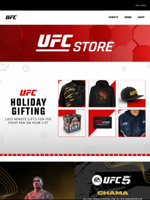 Ultimate Fighting Championship - Shop Last Minute Gifts with UFC Store🎁