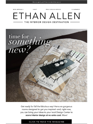 Ethan Allen - New magazine = more inspo 🍂