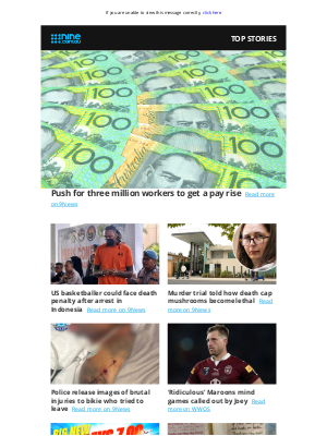 9NOW (Australia) - PM Edition: Why 3 million Aussies could get a pay rise | Basketballer potentially facing death penalty