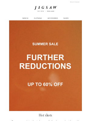 The heat is on | Now up to 60% off