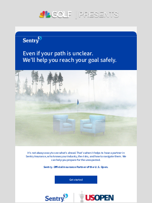 Golf Channel - Sentry. Official Insurance Partner of the U.S. Open