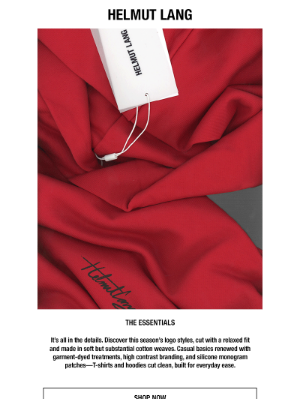 HELMUT LANG - YOUR WEEKEND UNIFORM