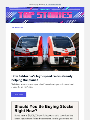 Mashable - How California's high-speed rail is already helping the planet