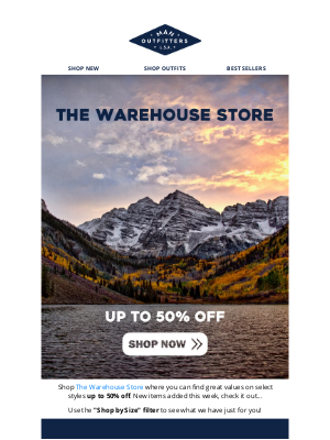 Man Outfitters - Save Up to 50% at the Warehouse Store