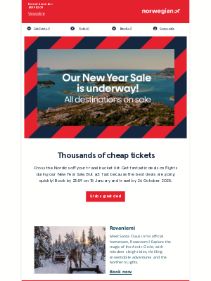 Norwegian Air Shuttle - 🎉 Our New Year Sale continues! Experience the best of the Nordics.