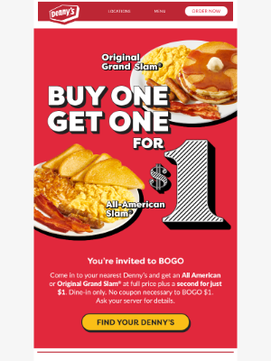 Denny's - Oops A Breakfast Mix-Up