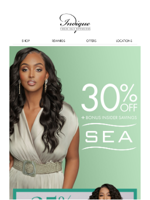 INDIQUE Virgin Hair Extensions - Don't miss 30% off SEA✈️