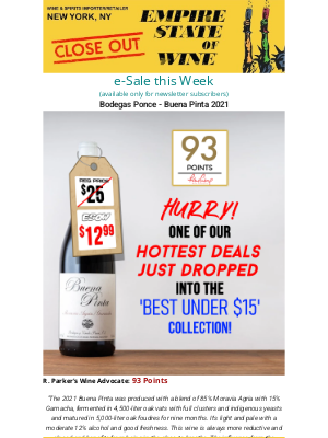 Sherry-Lehmann Inc - Originally $25 — now a steal in our ‘Best Under $15’ lineup!