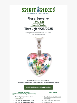 Beyond the Urn - Flash Sale on Hanging Memorial Hummingbirds from Spirit Pieces