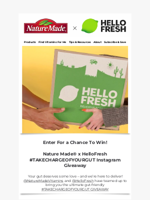 Nature Made - 🥕✨ Giveaway Alert! Win Big with Nature Made x HelloFresh Gut Healthy Partnership!
