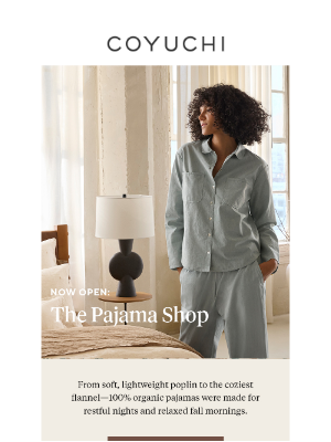 COYUCHI - Just Arrived: Luxe New Pajamas + Robes