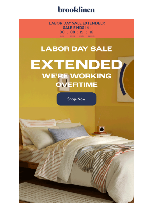 Brooklinen - LAST CHANCE! Our Labor Day Sale ends soon