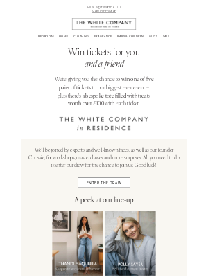 The White Company - Your chance to win tickets…