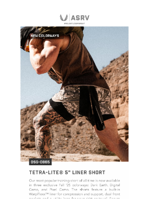 Aesthetic Revolution - FA25 Training Division: New Tetra-Lite® Shorts