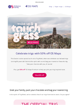 Ordnance Survey - It's trig week 😍