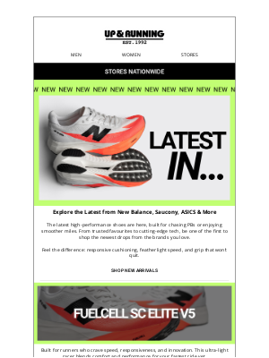 Up & Running (United Kingdom) - Check Out Our New Arrivals!