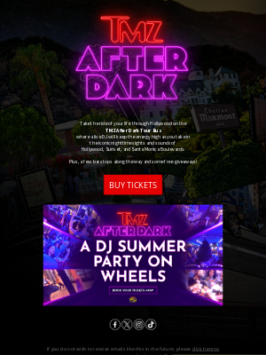TMZ - Lights, Camera, Action: Join the TMZ After Dark Tour! 🎉