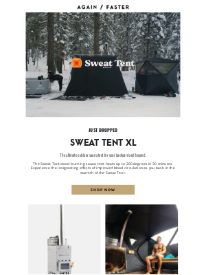 X Training Equipment - Just dropped: Sweat Tent XL Backyard Sauna