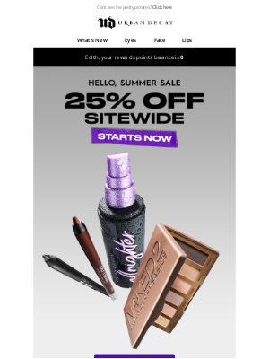 Urban Decay - 25% Off Sitewide Starts Now
