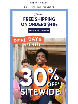 Frenchtoast School Uniforms - 🎉 Deal Days starts now