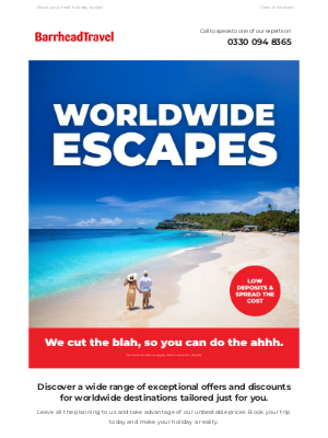 Barrhead Travel (United Kingdom) - Book Your Worldwide Getaway Today and Save Big with Barrhead Travel!