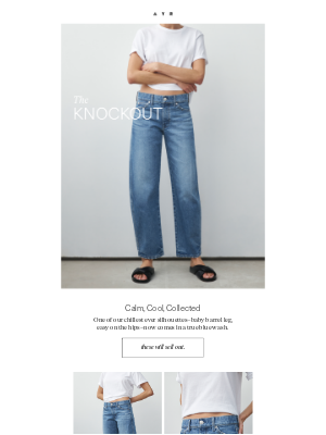AYR - the new jean shape everyone’s wearing