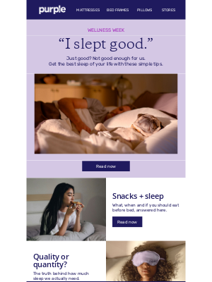 Purple - Better sleep?