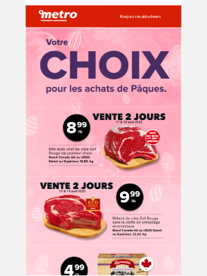 Metro (Canada) - Super vente 🐣 Deux jours seulement !
