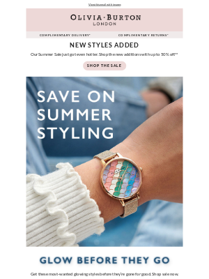 Olivia Burton - NEW STYLES added to our SALE