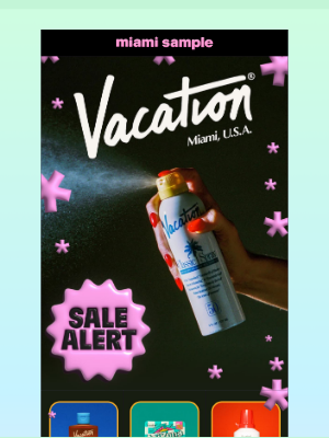 Aviator Nation - last chance for VACATION sample sale, Kosas, Fanm Mon & Caraa!