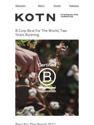 Kotn - B Corp Best For The World