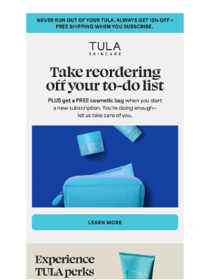 TULA - It’s (already) in the bag.