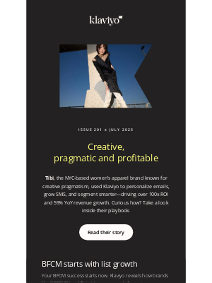Klaviyo - Hey, want results like 100x ROI? Here’s what Tibi did