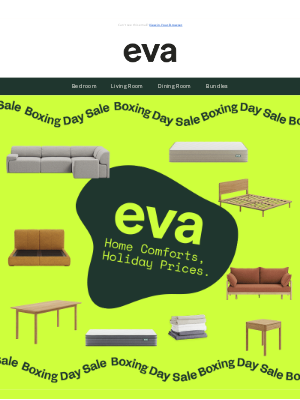 Eva (Australia) - Our Boxing Day Sale ends tomorrow!