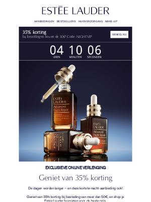 Estee Lauder (Netherlands) - Profiteer van 35% korting voordat het te laat is!