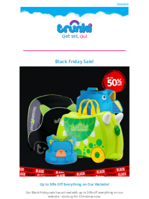 Trunki (United Kingdom) - 🚀😀 Black Friday Sale ⭐ Up to 50% off 😍