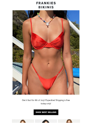 Frankies Bikinis - FREE EXPEDITED SHIPPING - TODAY ONLY