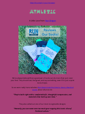 Hickoree's - Run Oregon Featured Our Socks (!)