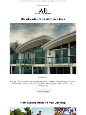 Accor Hotels - 🌞 Hot perks, cool escapes — April member deals await! 😎